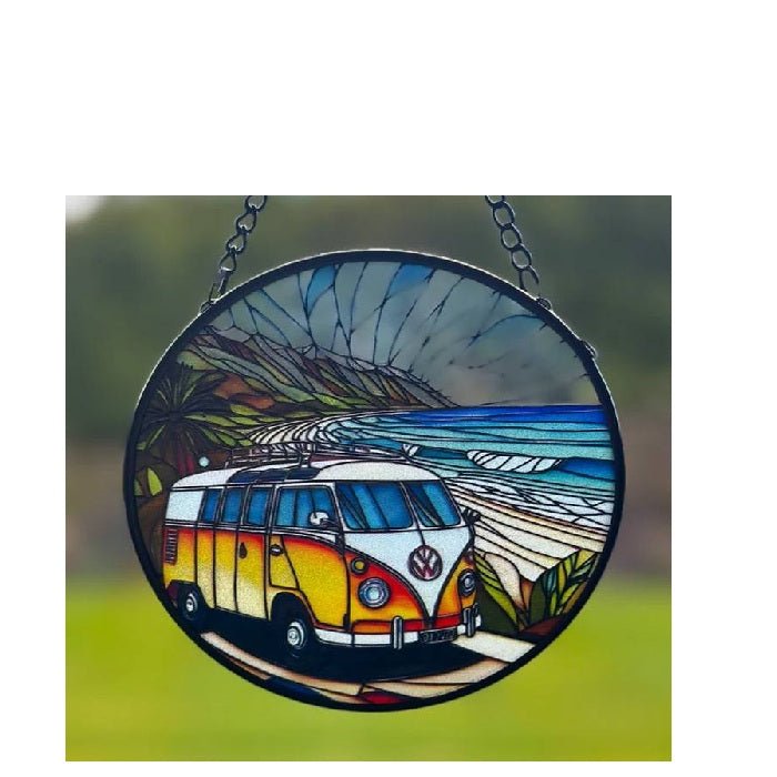 Combi Van Stained Glass Hanger 115dia