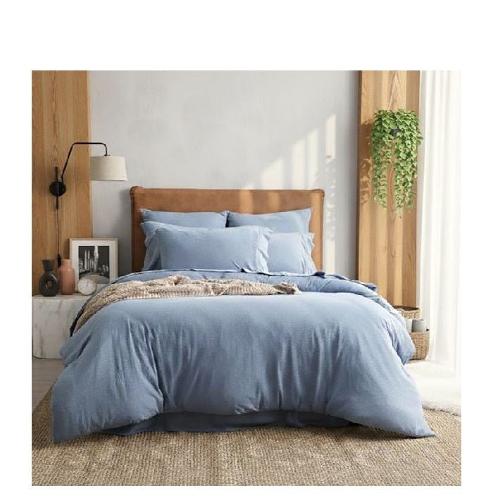 Comfort T Organic Cotton Melange Jersey Quilt Cover Sets - Paulas Home & Living