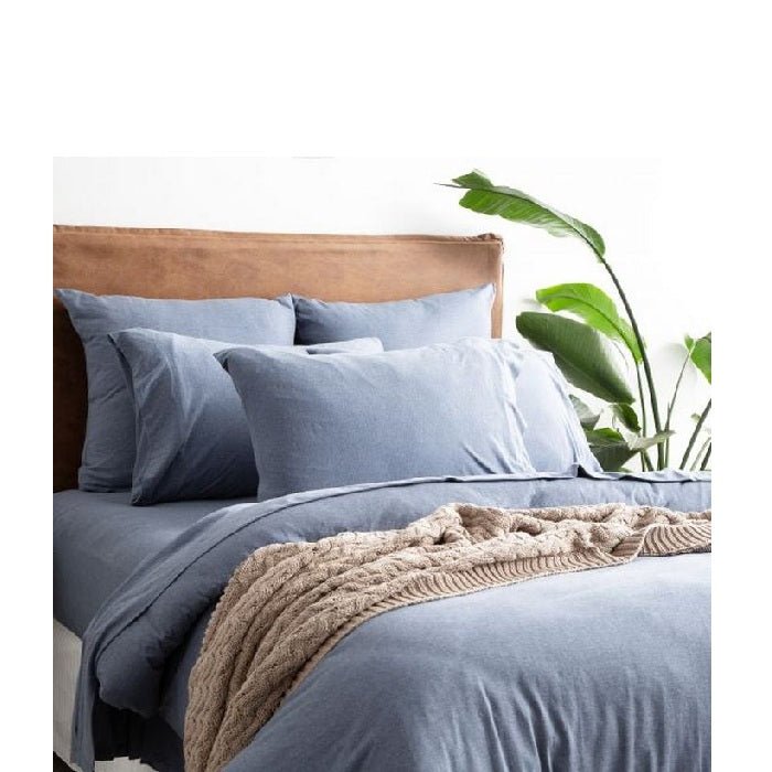 Comfort T Organic Cotton Melange Jersey Quilt Cover Sets - Paulas Home & Living