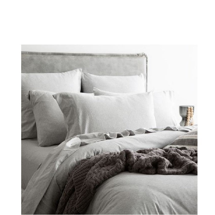 Comfort T Organic Cotton Melange Jersey Quilt Cover Sets - Paulas Home & Living