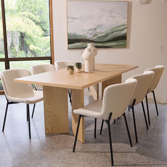 Connect & Chincilla Dining Suite 1800w or 2100w (7 Pce) - Paulas Home & Living