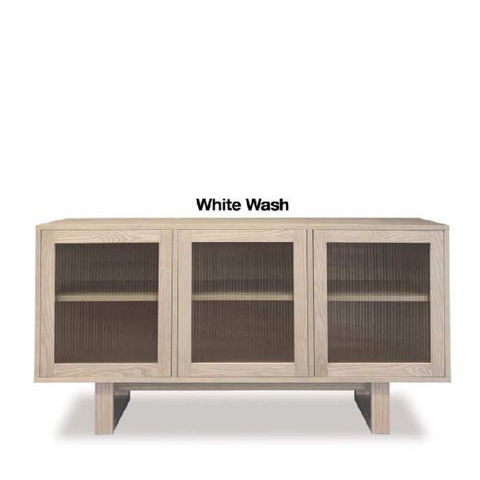 Connect Sideboard 1500w - Fluted Glass & Osaka Base - Paulas Home & Living