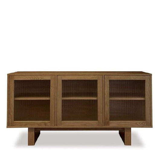Connect Sideboard 1500w - Fluted Glass & Osaka Base - Paulas Home & Living