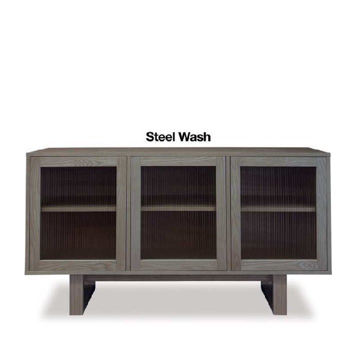 Connect Sideboard 1500w - Fluted Glass & Osaka Base - Paulas Home & Living