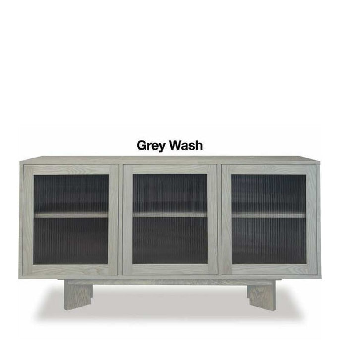 Connect Sideboard 1500w - Fluted Glass & Plinth Base - Paulas Home & Living