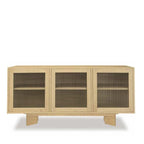 Connect Sideboard 1500w - Fluted Glass & Plinth Base - Paulas Home & Living