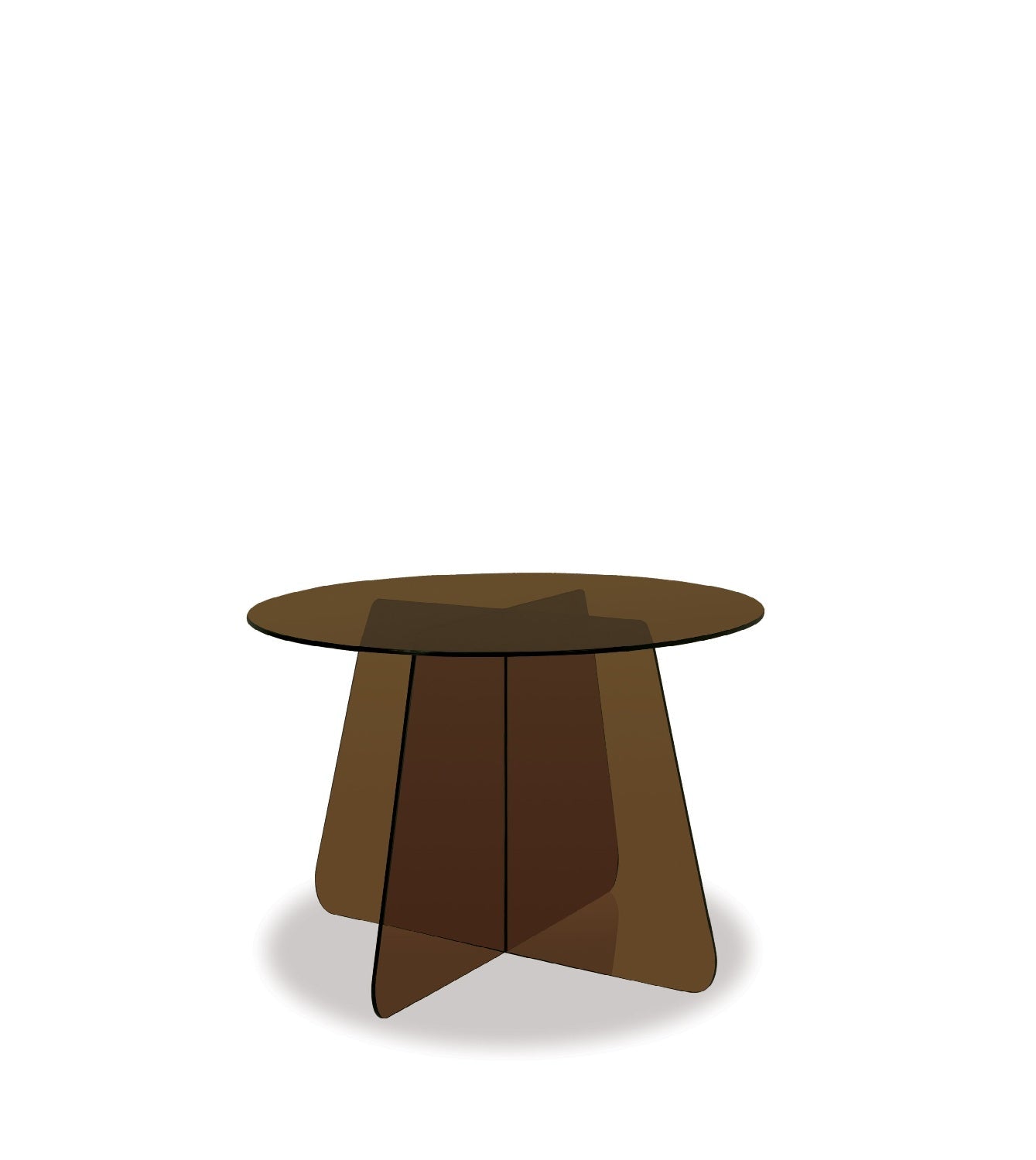 Cosmos Side Table - Tinted Glass - Paulas Home & Living