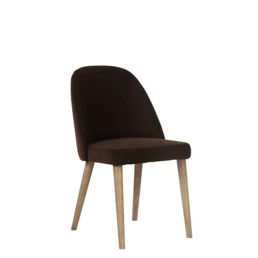 Dupont Dining Chair – Dark Brown Velvet