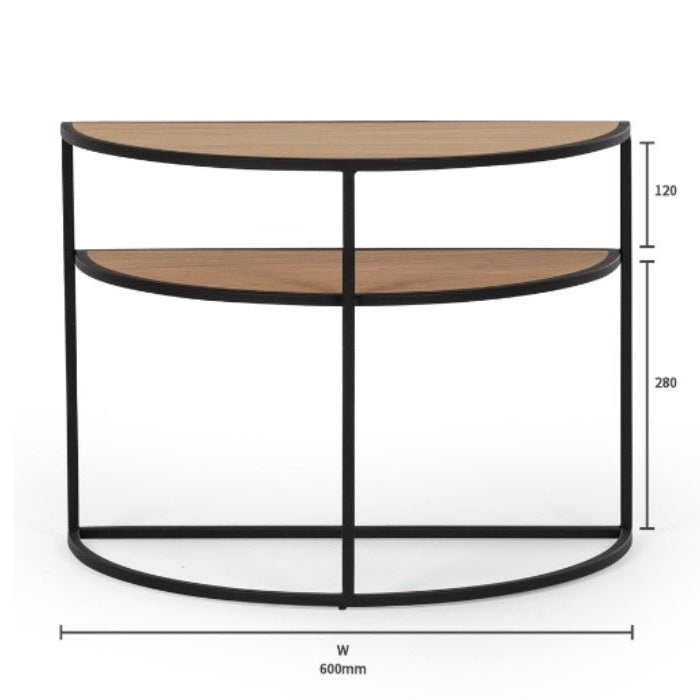 Deco End Table - Black or Natural Oak