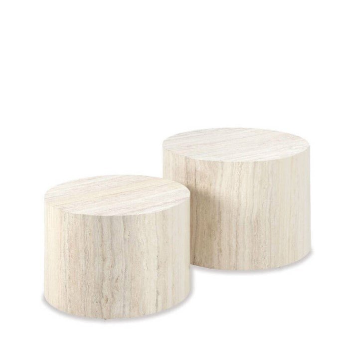 Dice Coffee Tables 2 pce Set - Round - Paulas Home & Living