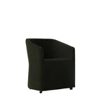 Dieppe Swivel Dining Chair - Dark Brown velvet - Paulas Home & Living