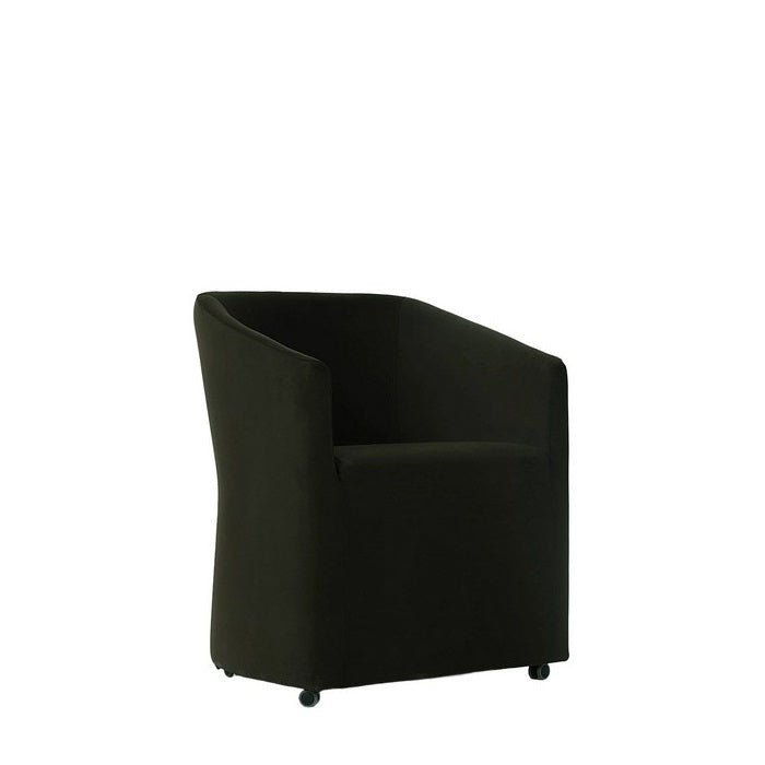 Dieppe Swivel Dining Chair - Dark Brown velvet - Paulas Home & Living