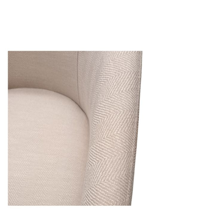 Dieppe Swivel Dining Chair - Olson Cement Herringbone - Paulas Home & Living