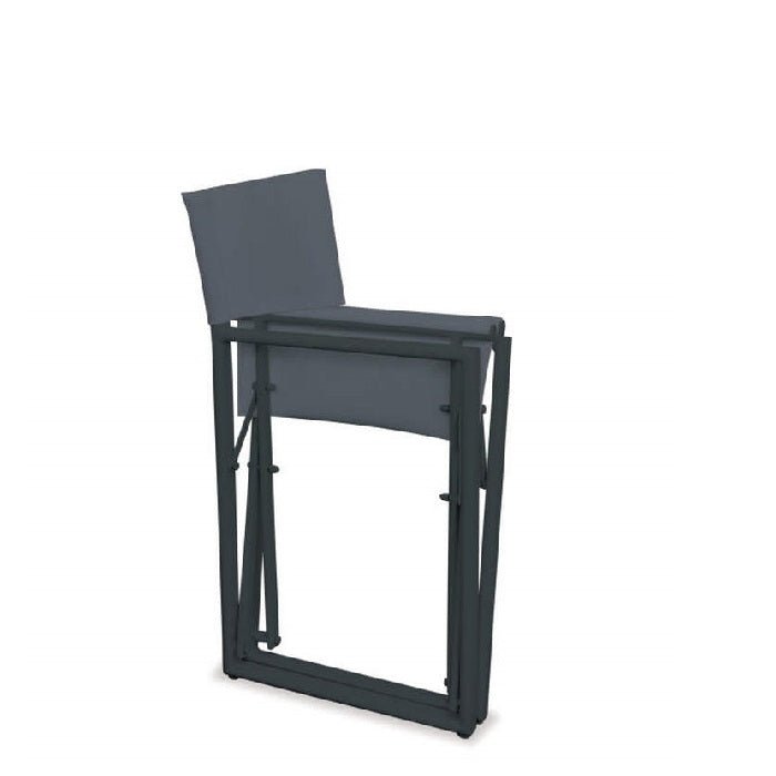 Director Folding Outdoor Chair - Gunmetal - Paulas Home & Living