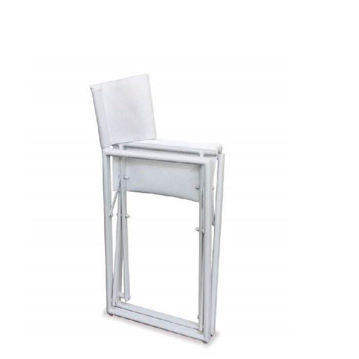 Director Folding Outdoor Chair - White - Paulas Home & Living