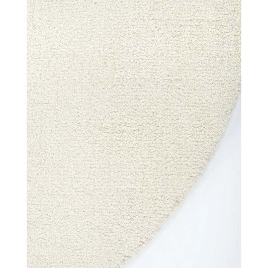 Dorset Round Floor Rug - Natural White (Wool & Merino) - Paulas Home & Living