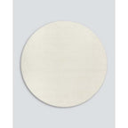 Dorset Round Floor Rug - Natural White (Wool & Merino) - Paulas Home & Living