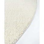 Dorset Round Floor Rug - Natural White (Wool & Merino) - Paulas Home & Living