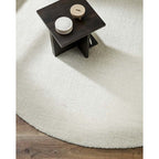 Dorset Round Floor Rug - Natural White (Wool & Merino) - Paulas Home & Living