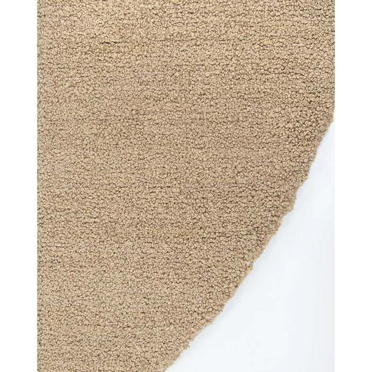 Dorset Round Floor Rug - Biscuit (Wool & Merino)