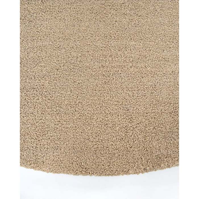 Dorset Round Floor Rug - Biscuit (Wool & Merino)