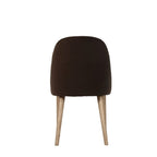 Dupont Dining Chair – Dark Brown Velvet - Paulas Home & Living