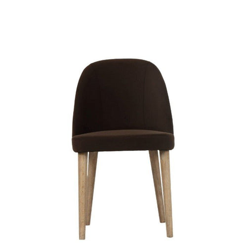Dupont Dining Chair – Dark Brown Velvet - Paulas Home & Living