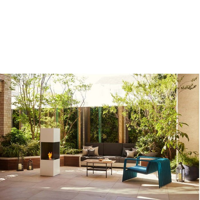 Ecosmart Fire: Be Designer Fireplace + AB3 Burner (Black or White) - Paulas Home & Living