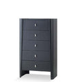 Elegant 5 Dr Tallboy - Grey/White or Black - Paulas Home & Living