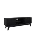 Ella 2 Door TV Unit - Brushed Gold Handles - Paulas Home & Living