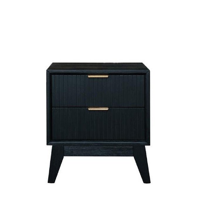 Ella 2 Dr Bedside - Brushed Gold Handles - Paulas Home & Living