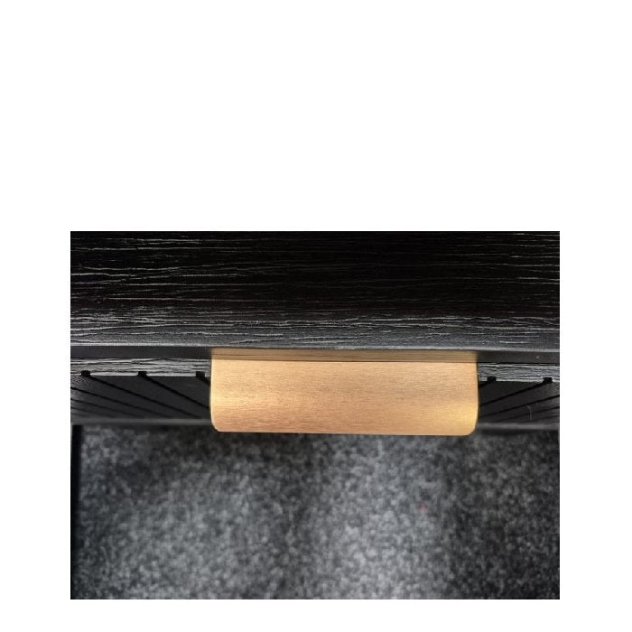 Ella 2 Dr Bedside - Brushed Gold Handles - Paulas Home & Living