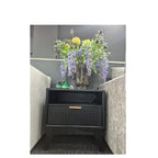 Ella Lamp Table - Brushed Gold Handles - Paulas Home & Living
