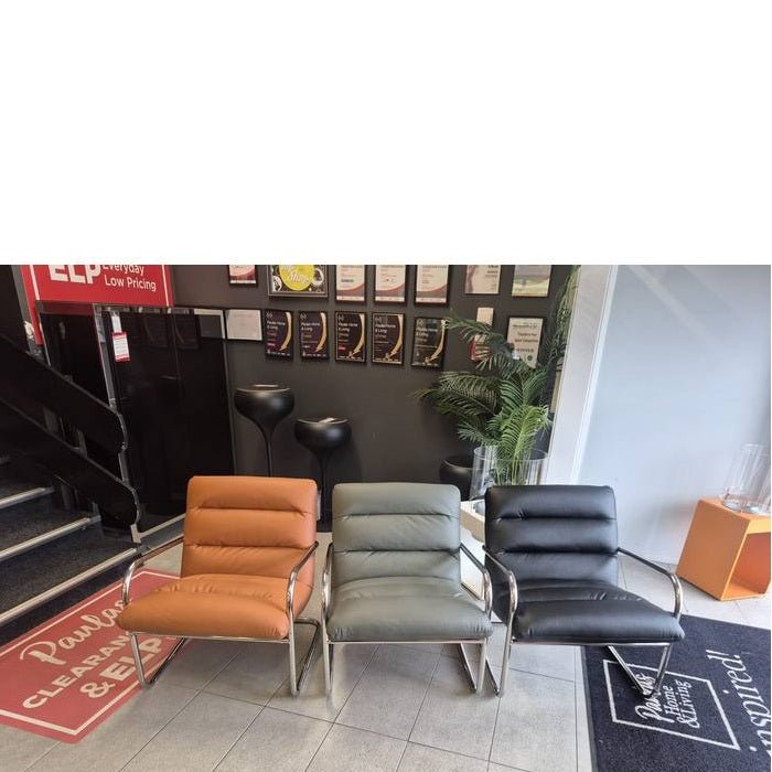 Embrace Armchair - stylish PU leather colours - Paulas Home & Living