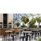 Emma Metal Barstool - Stackable (Metal or Wooden Top) - Paulas Home & Living