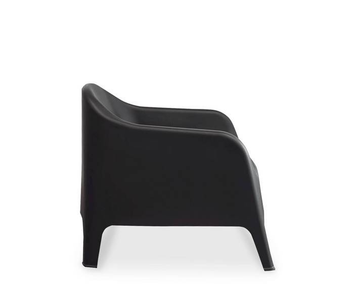 Enzo Outdoor Chair - Black (Stackable) - Paulas Home & Living