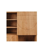 Etch Display Highboard (Natural Oak) - Paulas Home & Living