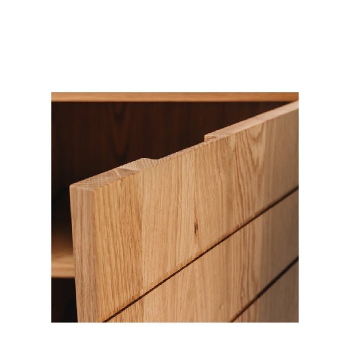 Etch Display Highboard (Natural Oak) - Paulas Home & Living