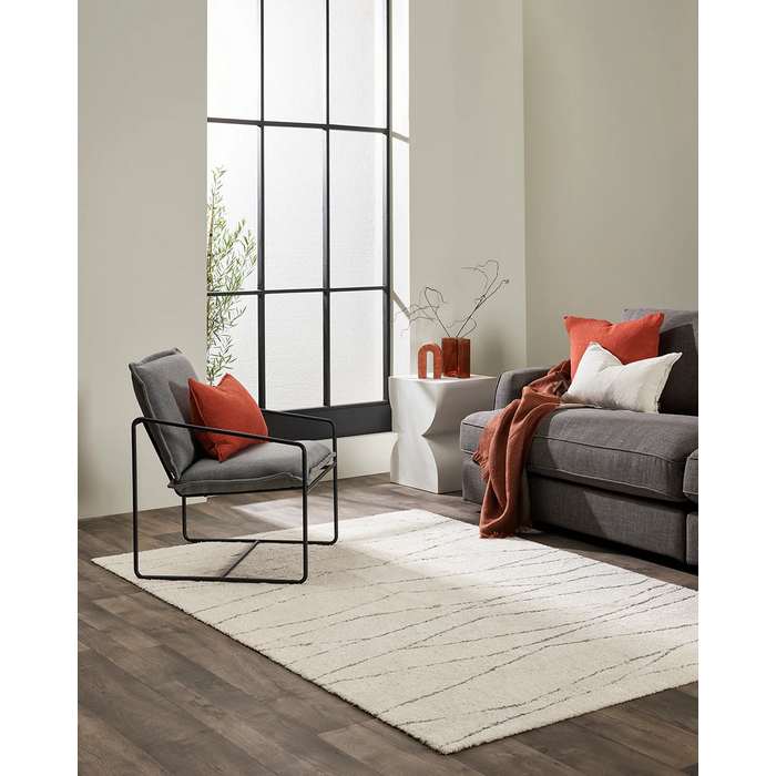 Everest Floor Rug - Ecru (Polypropylene) - Paulas Home & Living