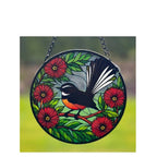 Fantail Stained Glass Hanger 115dia