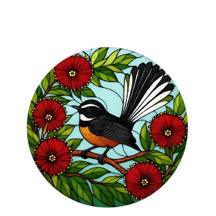 Fantail Stained Glass Hanger 115dia