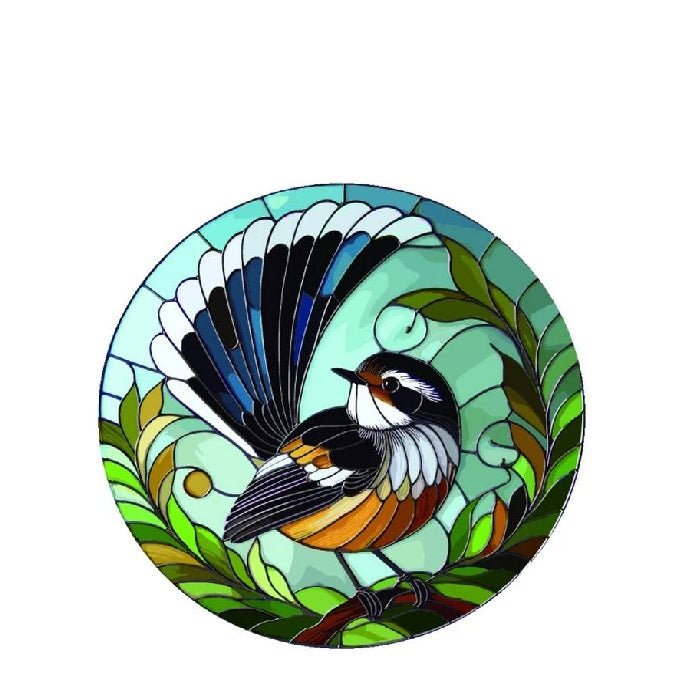 Fantail Stained Glass Hanger - Paulas Home & Living