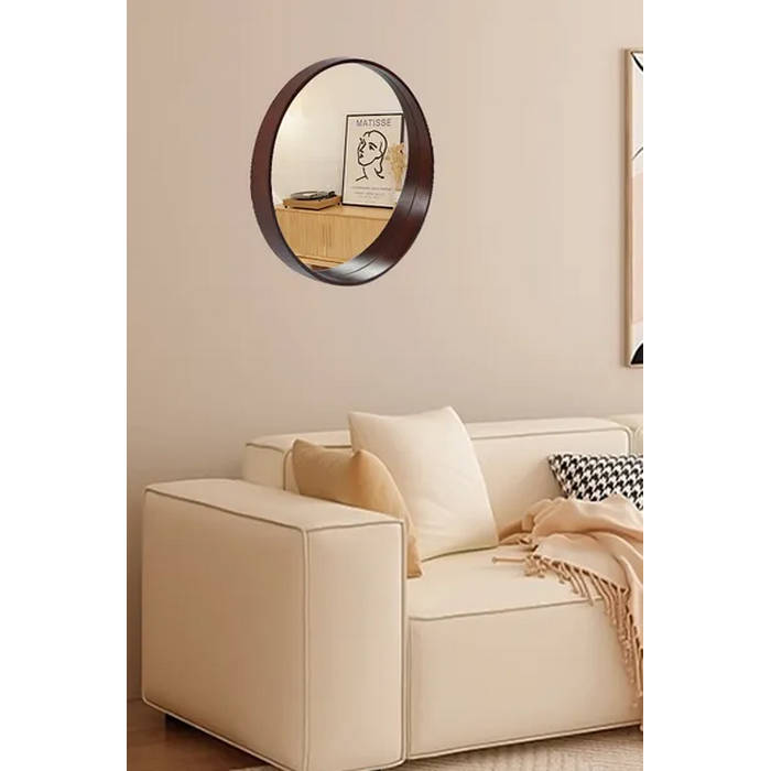 Felix Wood Wall Mirror with Shelf - Paulas Home & Living