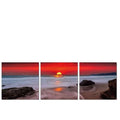 Fire in the Sky 3pc 2100w x700h Perspex Wall Art - Paulas Home & Living