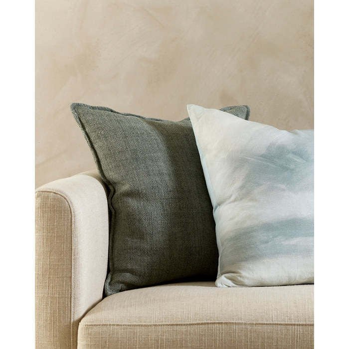 Flaxmill Sage Cushion (Linen) - Paulas Home & Living