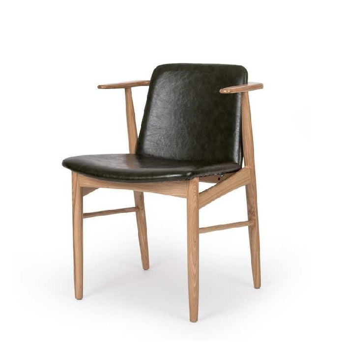 Flores Chair Vintage Black or Green PU