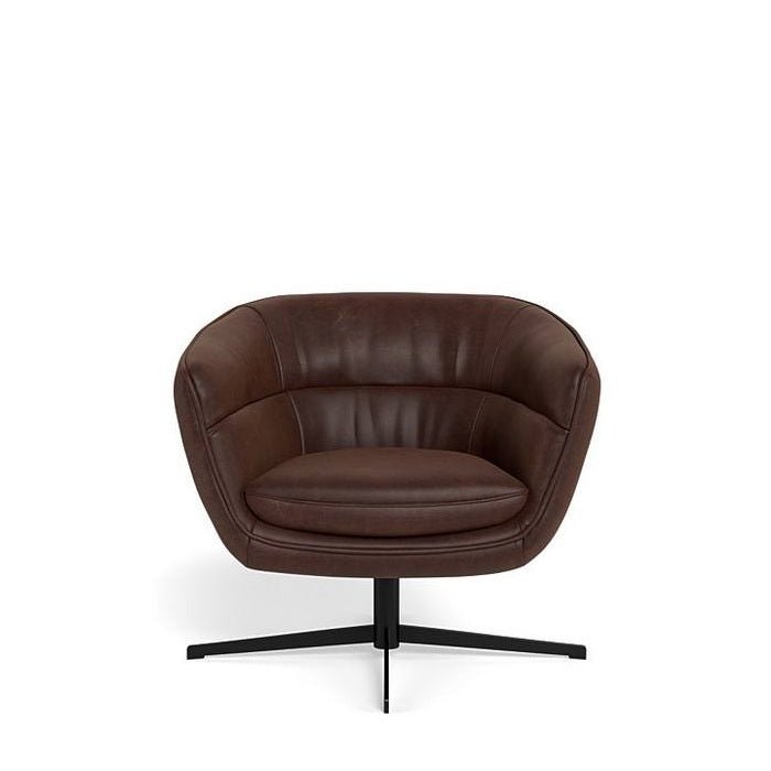 Franco Swivel Armchair in Leather - Paulas Home & Living