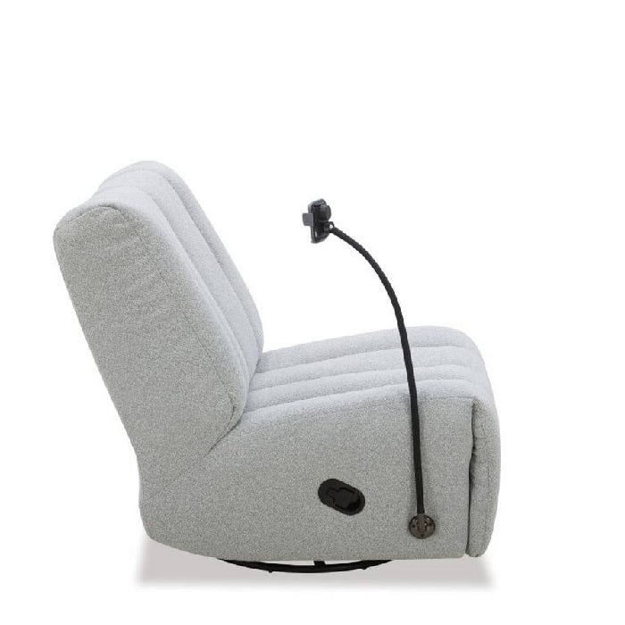 Gaming Non - Power Recliner - Summer Light Grey - Paulas Home & Living