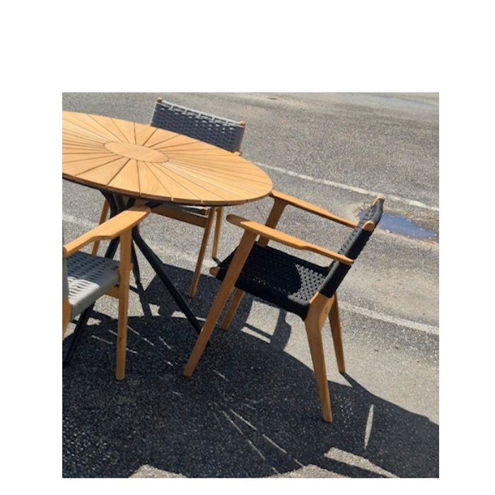 Gemini Outdoor Dining Chair - Teak - Paulas Home & Living