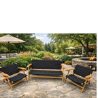 Gemini Outdoor - Lounge Chair - 2 Seater - Teak - Paulas Home & Living